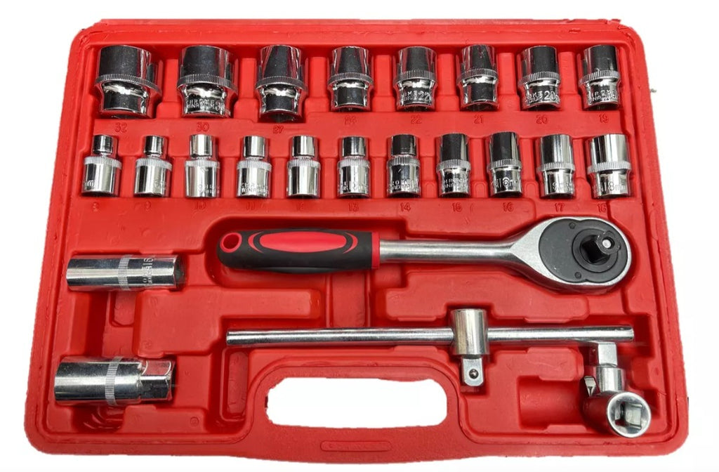 37 PIEZAS Set De Herramientas, llaves, copas y rachet